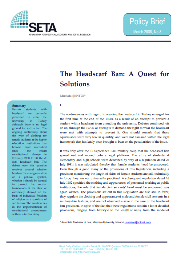 The Headscarf Ban A Quest for Solutions