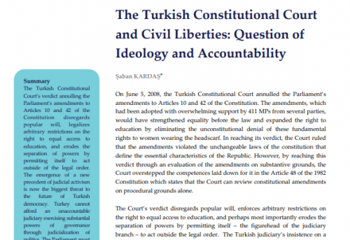 The Turkish Constitutional Court and Civil Liberties