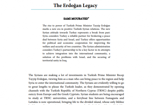 Turkish-Syrian Relations The Erdoğan Legacy