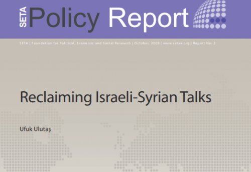 Reclaiming Israeli-Syrian Talks