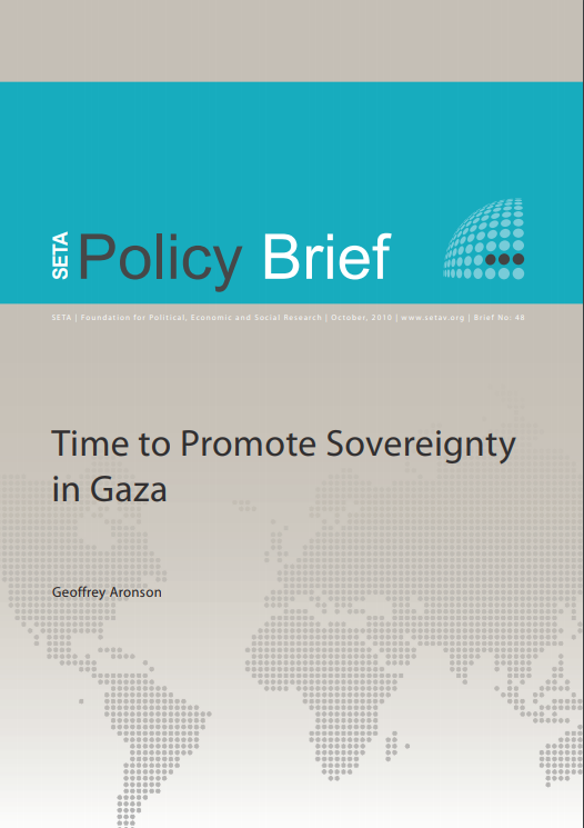 Time to Promote Sovereignty in Gaza