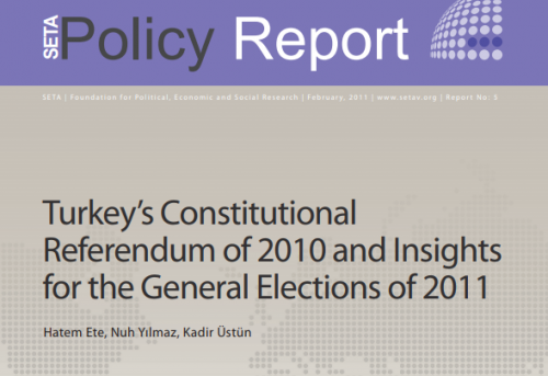 Turkey s Constitutional Referendum of 2010 and Insights for the
