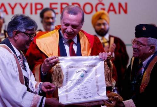 Erdoğan in India 'The world is bigger than five'